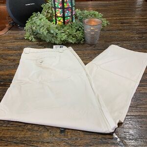 GAP NWT Khaki Pants Beige 16 Pockets Rolled Crop Stretch Career Work